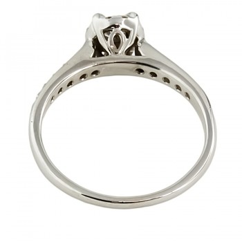 9ct White Gold Diamond 0.25cts Cluster Ring Size L